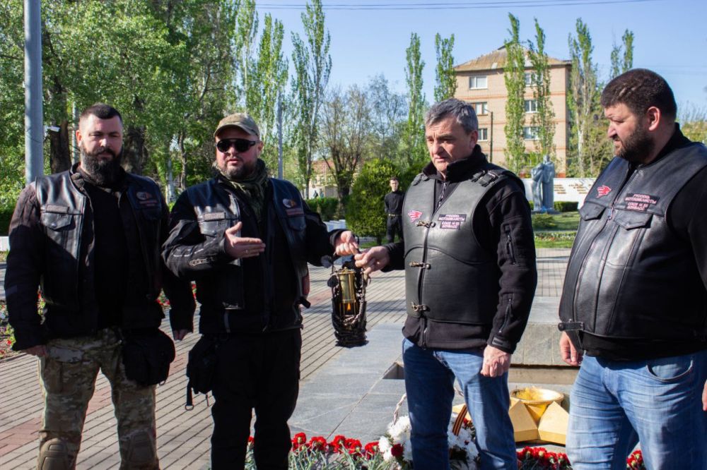 Сергей Золотарёв: Мелитополь встретил мотопробег &quot;Дороги Победы&quot;