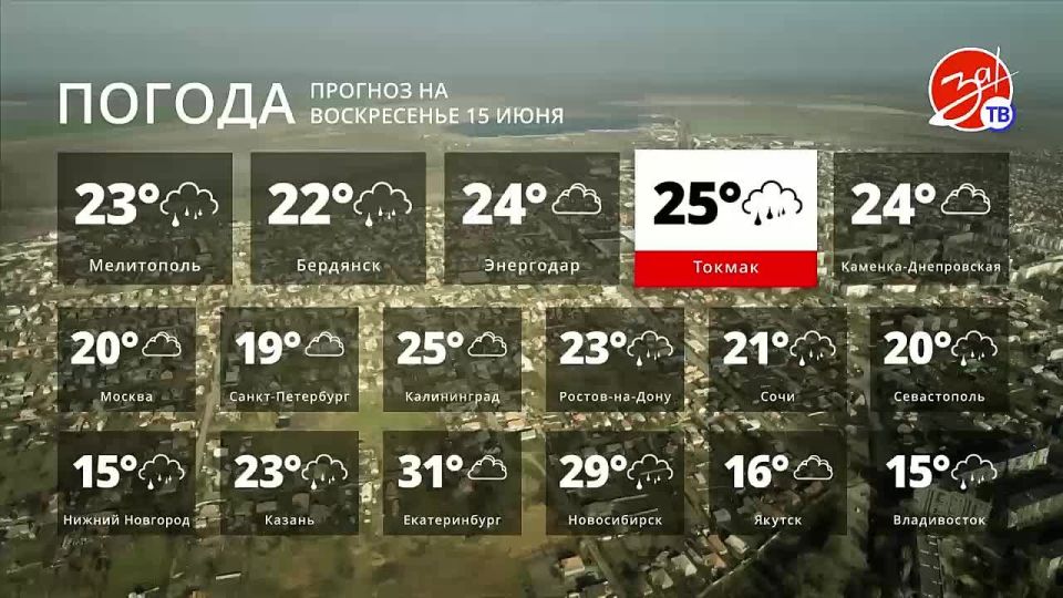 Прогноз погоды на воскресенье 15 июня