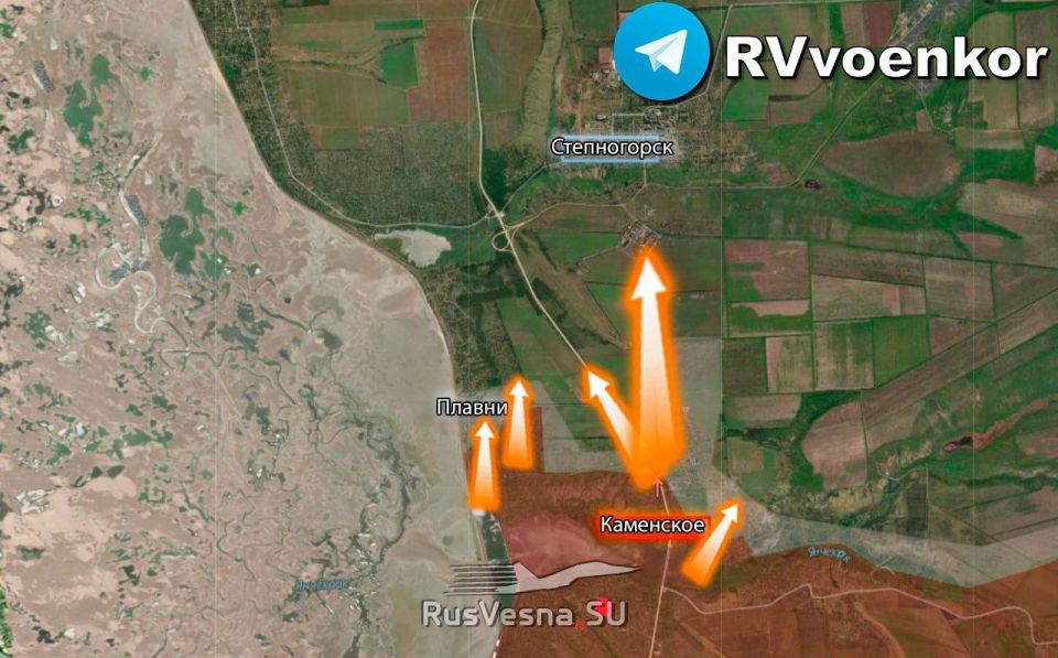 ВС РФ начали наступление на Степногорск на Запорожском направлении