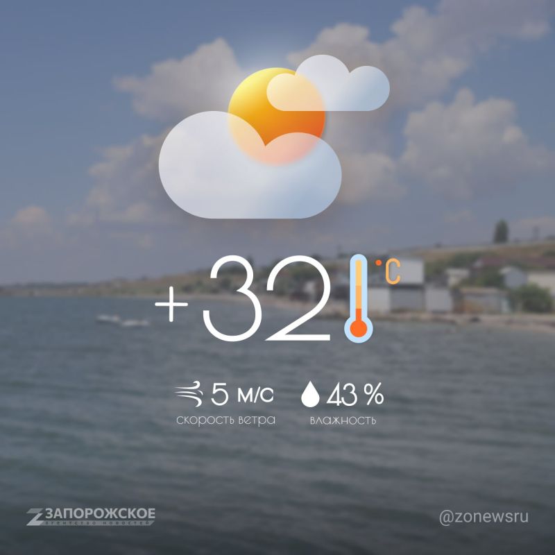 Облачная с прояснениями погода ожидается в Запорожской области в пятницу