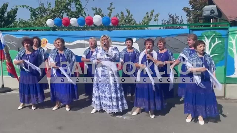 В Мелитополе открыли патриотический мурал «Сильная Россия — Единая Россия»