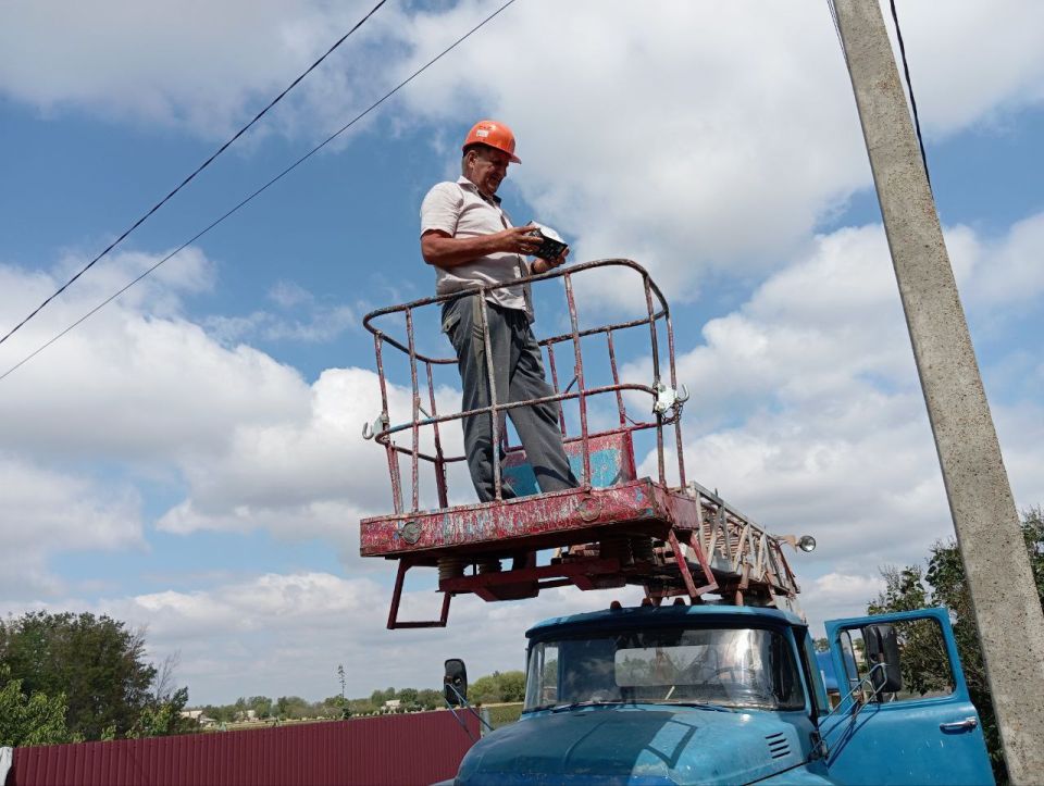 В селе Спасское произведена замена уличных фонарей