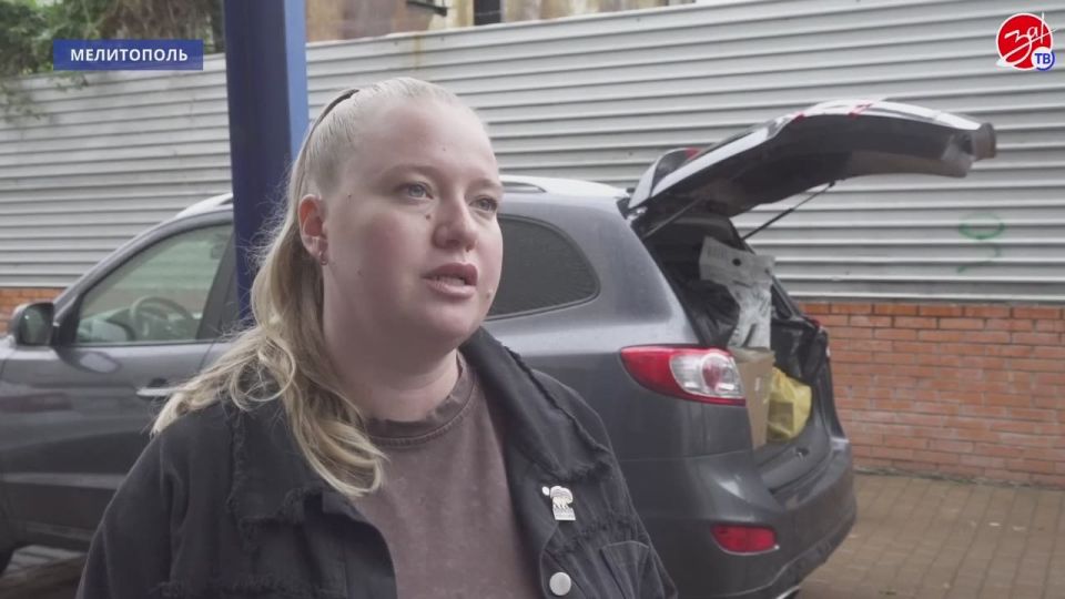 В Мелитополе состоялась передача гуманитарной помощи, собранной жителями Приазовского района