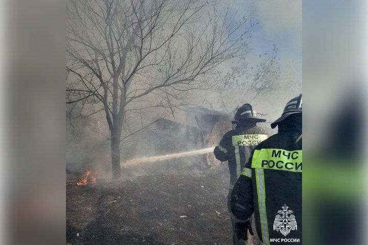 В Мелитопольском округе потушили пожар травы, угрожавший перекинуться на жилье