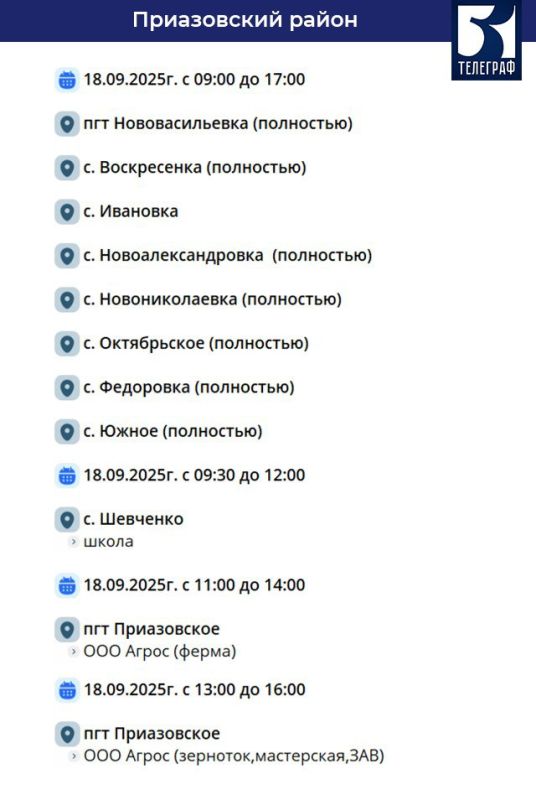 ������ ���������� �������������� � ����������� ������� �� 18 ��������