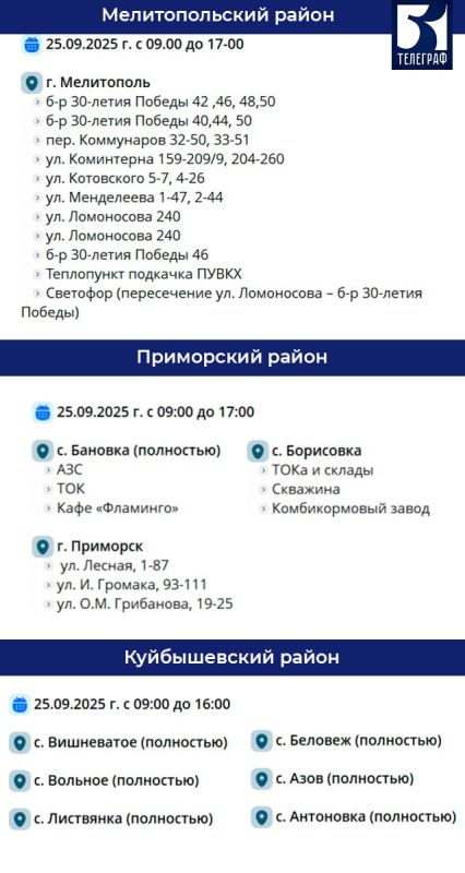 ������ ���������� �������������� � ����������� ������� �� 25 ��������