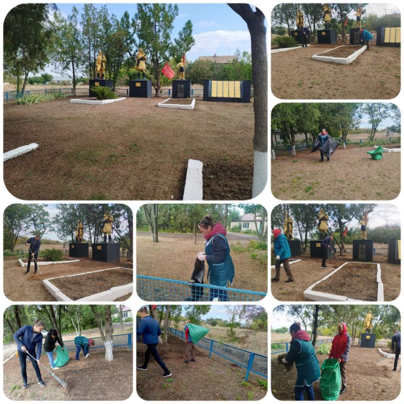 Помним и чтим: уборка мемориального комплекса