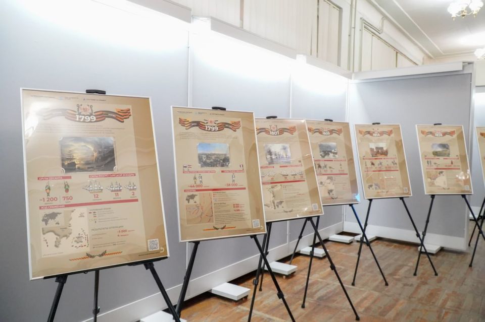 Защитники земли русской. В Мелитопольском городском краеведческом музее прошла презентация выставки инфографических материалов «Защитники земли русской»