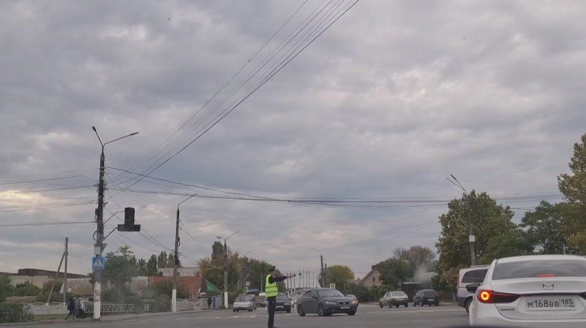 Центр Мелитополя без электричества