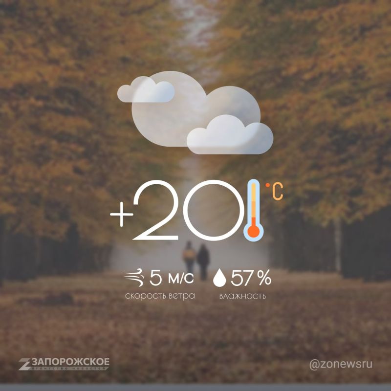 Облачная погода будет в Запорожской области во вторник