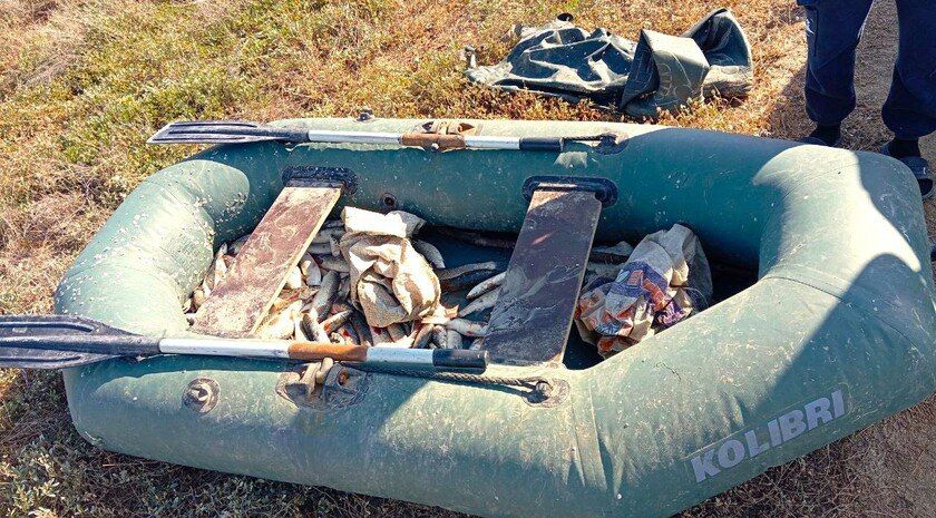 В Запорожской области задержан браконьер, нанесший ущерб водным ресурсам на 96 тысяч рублей