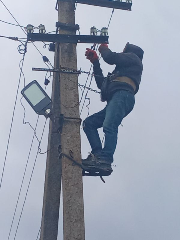Восстановлено уличное освещение в населённых пунктах Мелитопольского муниципального округа