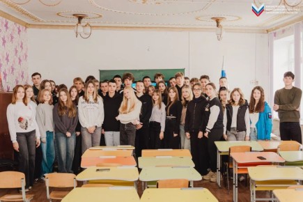«Волонтёры Победы» провели памятный урок ко Дню освобождения города Мелитополь