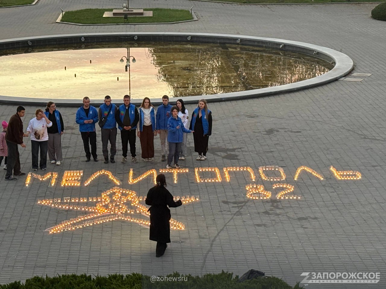 Молодежь Мелитополя зажгла более тысячи свечей в рамках акции «Свеча памяти»