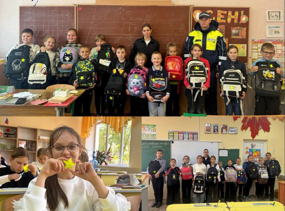 Запорожские школьники создали собственные световозвращающие элементы