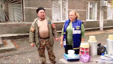 В райцентре Весёлое ЛДПР и казачество отметили День народного единства вместе