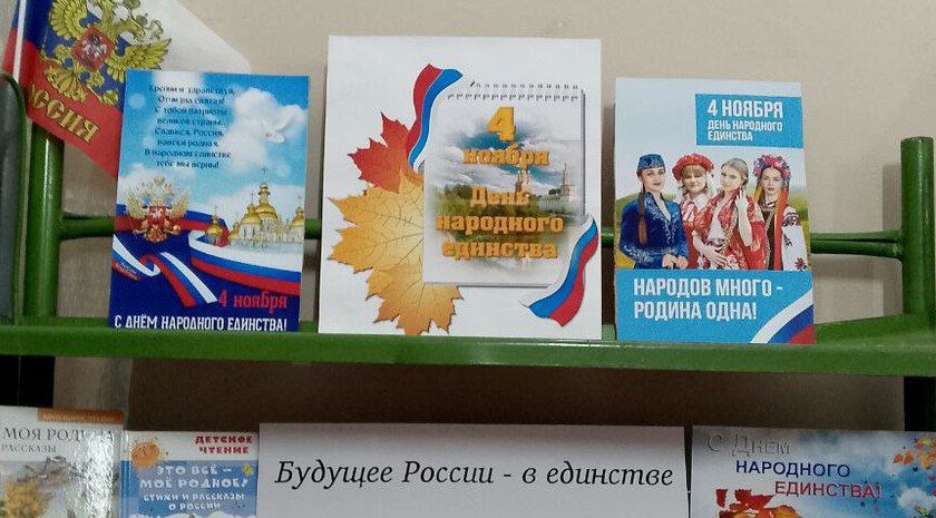 В библиотеках Пологовского округа открылись выставки ко Дню народного единства