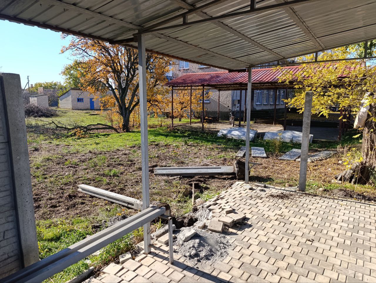 Ремонт объекта инфраструктуры в с. Новгородковка Ремонт объекта инфраструктуры в с. Новгородковка