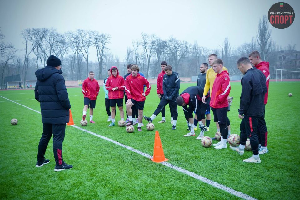 Сборная Запорожской области по футболу на УТМ в Мелитополе