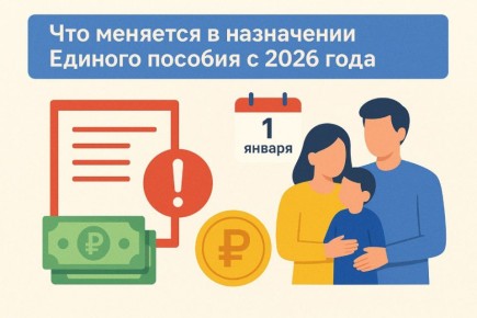 Изменились условия назначения единого пособия