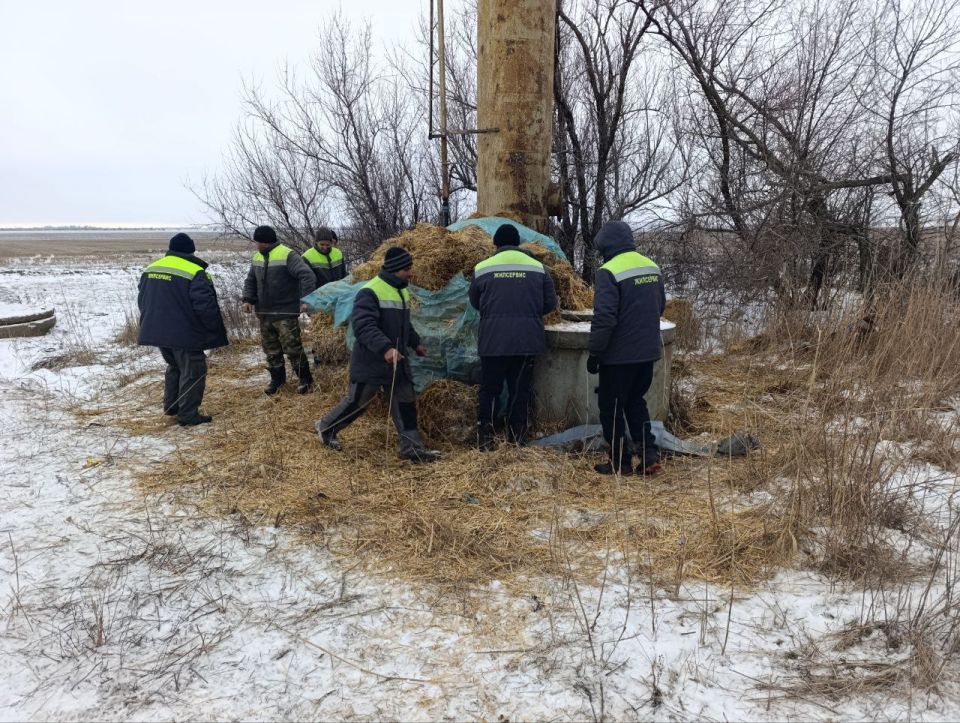 Сотрудники аварийной службы МБУ «Жилсервис» оказали оперативную помощь ГУП «Вода Запорожья» в селе Новоакимовка