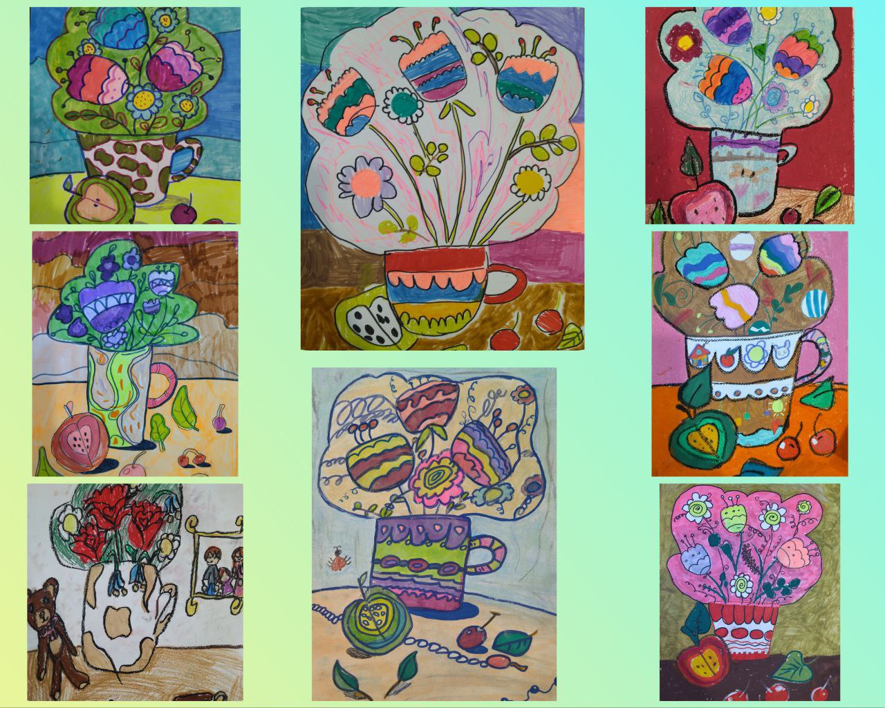 Дышит радостью картина,. В ней всё к месту, всё едино