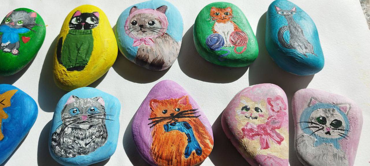 Мастер-класс «Портреты кошек на крымской гальке» Мастер-класс «Портреты кошек на крымской гальке»