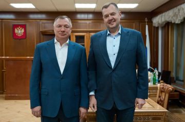 Евгений Балицкий: Прошла рабочая встреча с заместителем Председателя Правительства РФ Маратом Шакирзяновичем Хуснуллиным