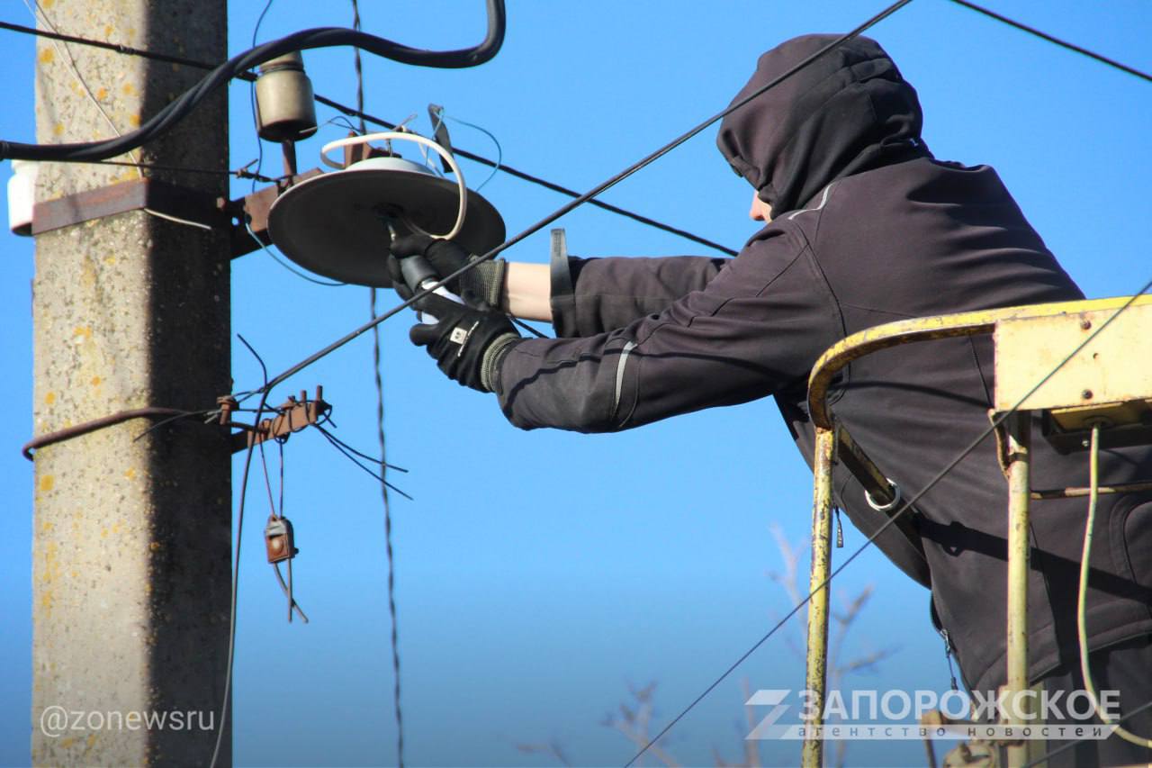 В Мелитополе провели работы по ремонту уличного освещения