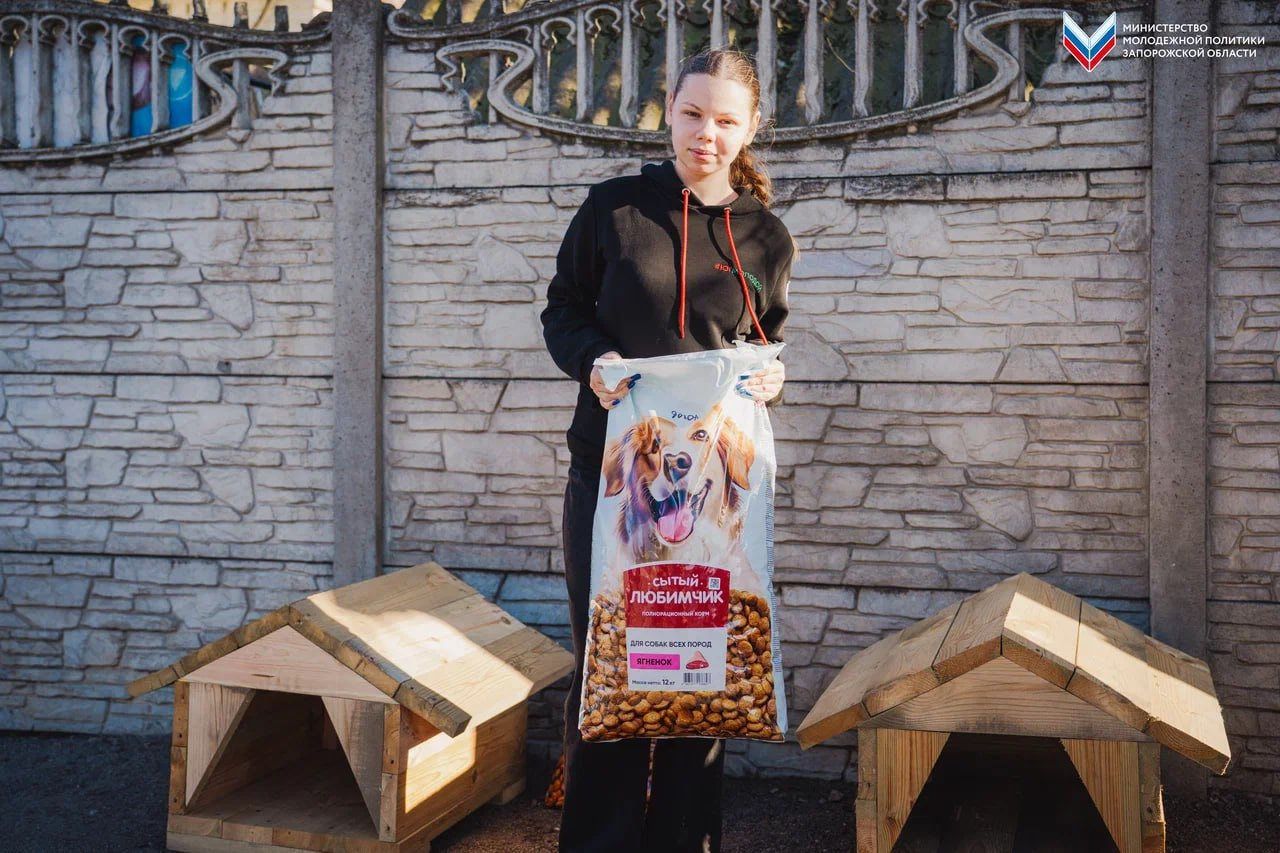 Новые будки и корм для собак: волонтёры навестили приют для животных в Мелитополе Новые будки и корм для собак: волонтёры навестили приют для животных в Мелитополе