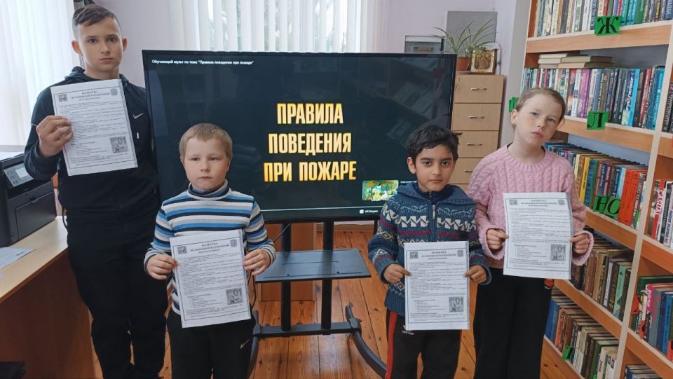 В клубе досуга с. Обильное прошёл просмотр обучающего мультфильма на тему «Правила поведения при пожаре»