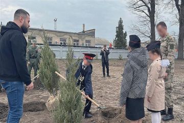 Аллею Росгвардии заложили в Запорожской области