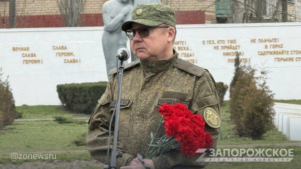 В Мелитополе прошла торжественная передача останков красноармейца из Ставропольского края
