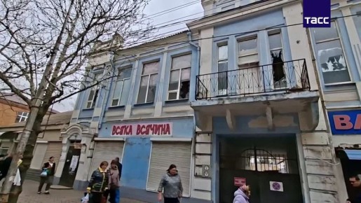 Магазины пострадали при атаке ВСУ на Мелитополь