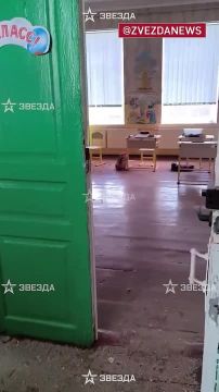 Кадры из школы в Великой Знаменке после обстрела ВСУ