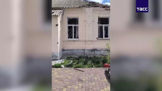 Кадры последствий атаки ВСУ на школу и село Великая Знаменка в Запорожской области