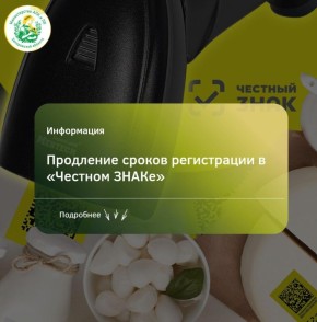 Продление переходного периода для регистрации участников оборота товаров в системе «Честный ЗНАК»