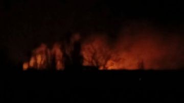 Дмитрий Рогозин: Окраина Мелитополя. Догорают сбитые вражеские дроны