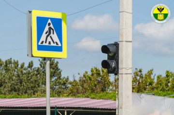 Новый светофор установлен на улице Екатерины Великой в Мелитополе