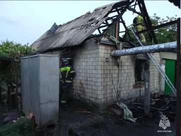 Погибший мужчина обнаружен при ликвидации пожара на летней кухне в Мелитополе