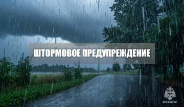 Штормовое предупреждение. Днём и до конца суток 27 мая местами в Запорожской области ожидается комплекс метеорологических явлений: сильный дождь, ливень в сочетании с грозой, градом и сильным ветром 20-25 м/с