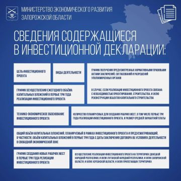 В Запорожской области функционирует Свободная экономическая зона сроком до 2050 года