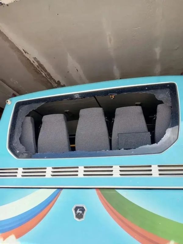 БПЛА противника атаковал пассажирский автобус БПЛА противника атаковал пассажирский автобус