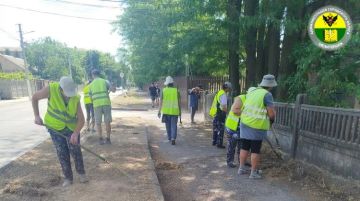 В Мелитополе продолжается благоустройство улиц