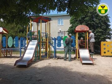 В селе Кирилловка привели в порядок спортивно-игровые зоны