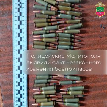 Полицейские Мелитополя выявили факт незаконного хранения боеприпасов