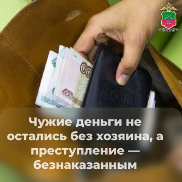 Чужие деньги не остались без хозяина, а преступление — безнаказанным