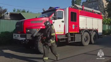 В Мелитополе на улице Беляева произошел пожар
