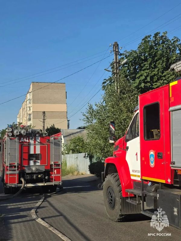 В Мелитополе сотрудники МЧС России оперативно ликвидировали пожар В Мелитополе сотрудники МЧС России оперативно ликвидировали пожар