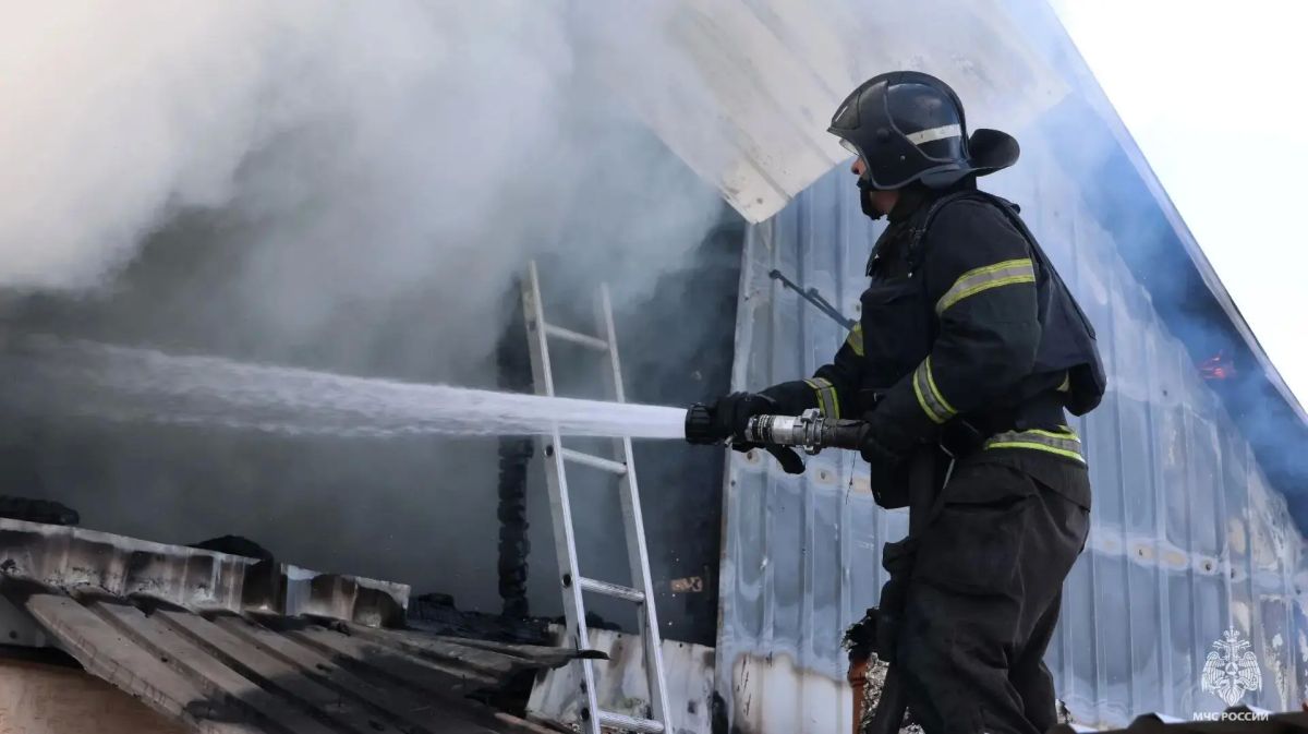 В Мелитополе пожарные тушили частные дома после атаки дрона ВСУ, сообщили в МЧС Запорожской области